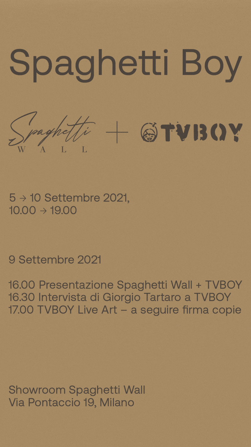 Tvboy Spaghetti Wall
